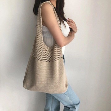 🌈ATC✨包 針織毛線包 側肩包 針織包包 手提單肩包 針織單肩包 側背小包包 針織包 斜背包女 復古編織包 復古包包