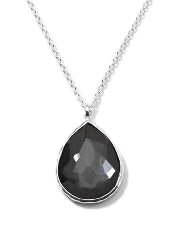 IPPOLITA - sterling silver Rock Candy® Large Teardrop hematite necklace - women - Sterling Silver/Hematite - One Size