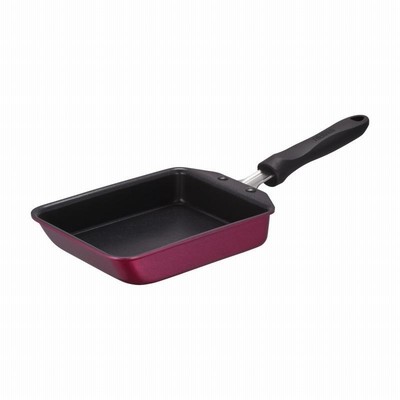 【サーモス】デュラブルシリーズ 玉子焼きフライパン IH ガス火 耐摩耗性 デュラブルコート KFF-013E-R  フライパン[▲][KM]