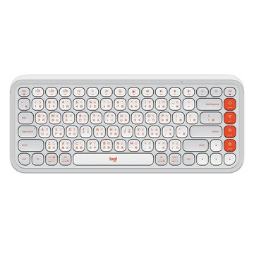 Logitech POP ICON KEYS 無線藍牙鍵盤 時尚白