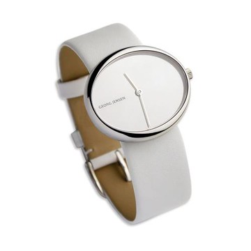 【Georg Jensen 喬治傑生】Georg Jensen 喬治傑生 Vivianna#323 白皮革手錶