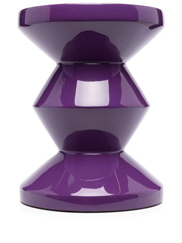 POLSPOTTEN - Zig Zag lacquered stool - unisex - Plastic - One Size - Purple