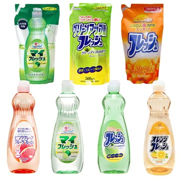 【蝦皮直營】日本 火箭石鹼 弱酸性/中性洗碗精 瓶裝600ml/補充包500ml 不傷手 去油汙 蔬果清潔 餐具清潔