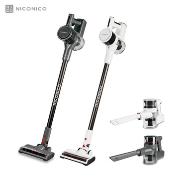 NICONICO 全新升級強力旋風無線吸塵器 NI-L2004 - 閃耀白