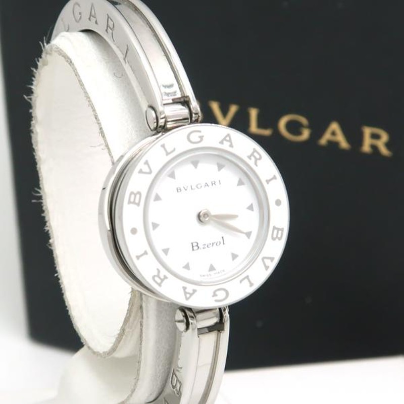 BVLGARI B-zero1 バングルウォッチ BZ22WLSS ホワイトベゼル 白