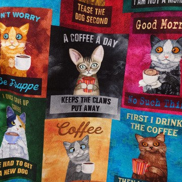coffee break cats cafe 咖啡廳貓咪裙 / 美國棉 100% 純棉 日本製 均碼