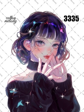 original sticker no.3335 人物貼紙 原創貼紙 原創人物貼紙 裝飾貼紙 cotton melody
