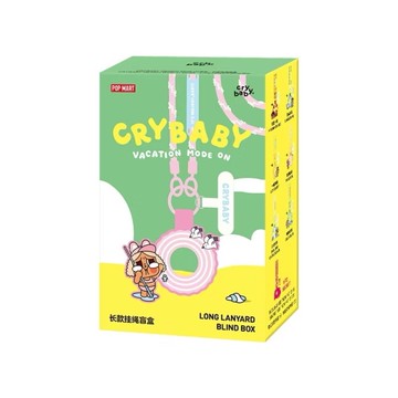 POPMART 泡泡瑪特 CRYBABY Vacation Mode On 系列 哭娃 長款掛繩 盲盒 潮流 週邊 禮物