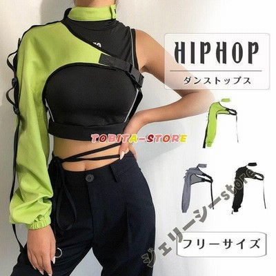 ダンス衣装 レディース ヘソ出し 黒トップス へそ出し カットソー 黒 短トップス 長袖 半袖 ダンス 衣装 Hiphop ヒップホップ 韓国 ストリート系 通販 Lineポイント最大get Lineショッピング