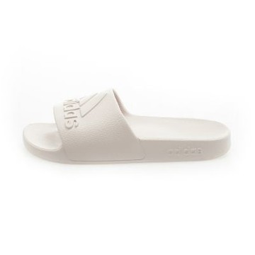 【adidas 愛迪達】Adilette AQUA 男女款 休閒拖鞋 灰白色 JQ4719