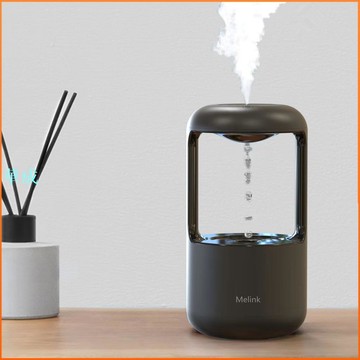 【2022新品】反重力水滴加溼器新款家用氛圍燈水倒流防燒反引力霧化器加溼器