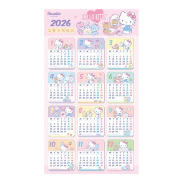 三麗鷗2026年曆手帳貼紙