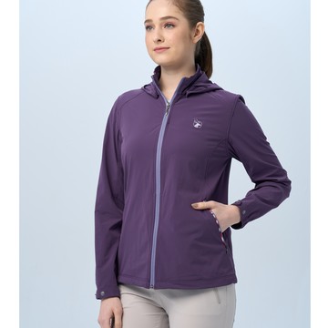 【WILDLAND荒野】女N66彈性透氣抗UV功能外套葡萄紫色