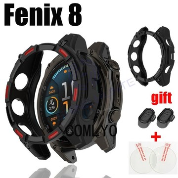 【免運】佳明Garmin Fenix 8 51MM 47MM 智能手錶 保護殼 TPU 軟殼 鋼化膜 屏幕膜 保護膜