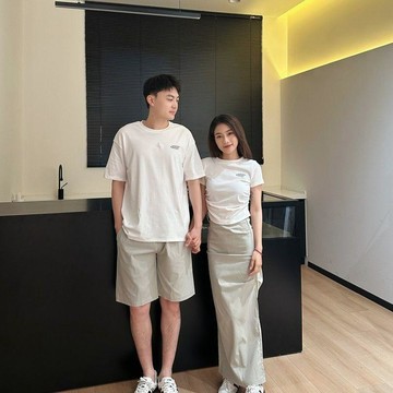 7628 用戶珍藏好物💎[買一送一]情侶裝夏季2026新款小衆短袖T恤兩件套裝法式一衣一裙JI73