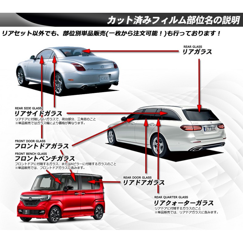 日産 リーフ (ZE0) ルミクールSD カット済みカーフィルム リアセット | LINEショッピング