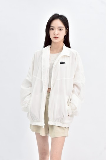 (XL) 【唐玲私服】nike運動長袖白色外套