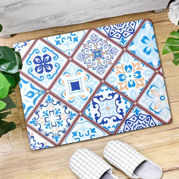 TROMSO 廚房防油短皮革地墊 K540S  60 x 45cm  法蘭花磚