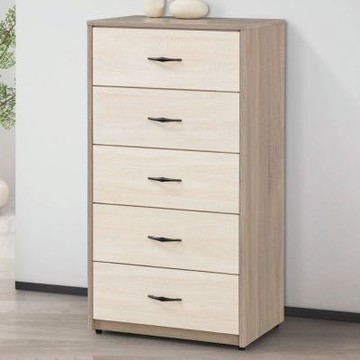 文創集 高可利雙色2尺五抽斗櫃-61x40x118cm免組