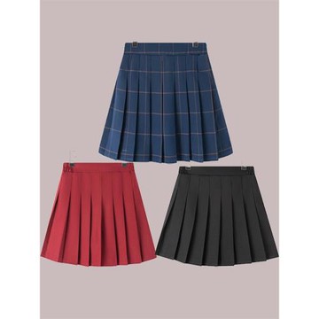 女童百褶裙洋氣新款英倫黑色格子半身裙兒童小學生裙子秋季JK短裙