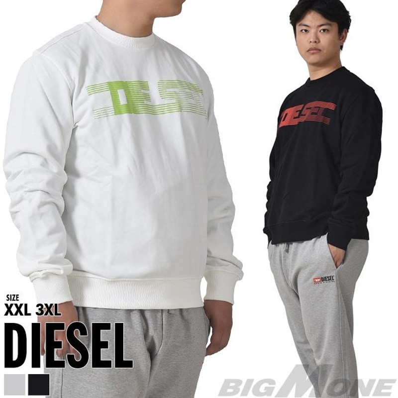 大きいサイズ メンズ DIESEL ディーゼル クルーネック スウェット