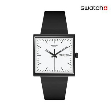 Swatch WHAT IF BLACK? 經典手錶/女錶/瑞士製造 SO34B700 (33mm)