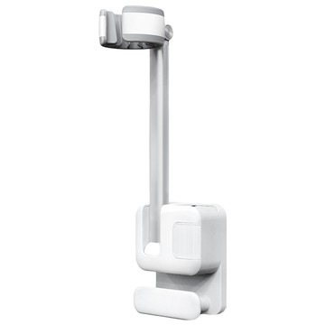 FANCY LIFE 懶人吹風機架 免釘無痕 兼容收納 可調60度  1個  質感白