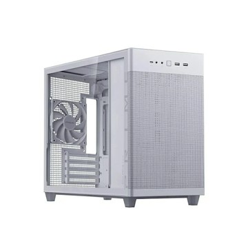 ASUS 華碩 Prime AP201 Tempered Glass MicroATX 鋼化玻璃機殼 白色(PRIME-AP201-WHITE-EDITION-TG)