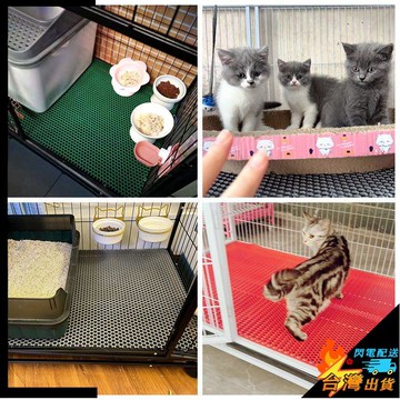 【台灣出貨】寵物籠腳墊 貓籠墊 狗籠墊 寵物鏤空塑料板網格墊 養殖繁育籠墊 加厚可裁剪拆洗