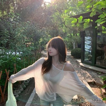 綺夢織語🌺 防曬衣服女 夏季辣妹泳衣罩衫 寬鬆防紫外綫冰絲上衣 蕾絲罩衫 透膚上衣 泳裝罩衫 泳衣罩衫 罩衫