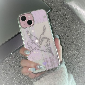 ✨iphone手機殼✨韓系ins小眾Y2K甜美少女夢幻像素獨角獸手機殼適用iphone16promax