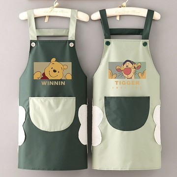 臺灣/現✨圍裙 防水 防油 工作圍裙防水圍裙廚房做飯家用韓版時尚可擦手防油定製圍腰餐飲擺攤工作服