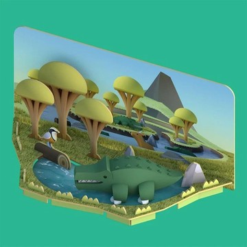 Halftoys Animal 鱷魚STEAM教育玩具