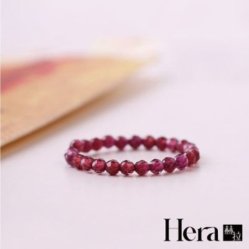 【HERA 赫拉】 石榴石切面水晶極細戒指 H114112404