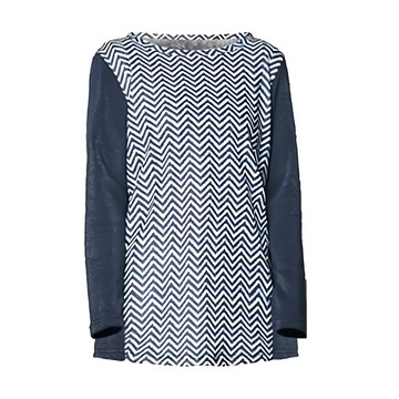 MI MI LEO 刷毛保暖居家睡衣 保暖衣 發熱衣  XL  藏青山峰紋