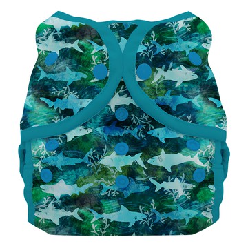 THIRSTIES 壓扣防水尿布兜 2號 (8-18公斤) 100%聚酯纖維  綠色  1件