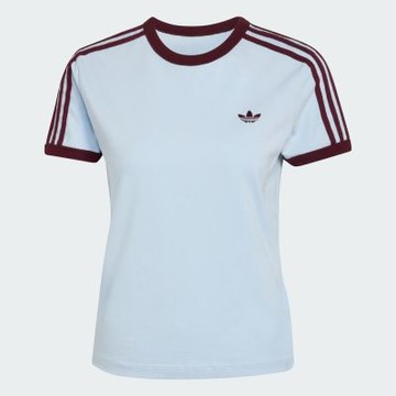 Adidas 愛迪達 3s Tee Slim KD3684 女 T恤 運動上衣 休閒短袖 天藍 亞版