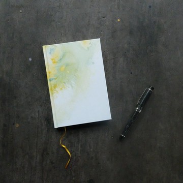 手工筆記本 暈染系列 年輕的檸檬樹