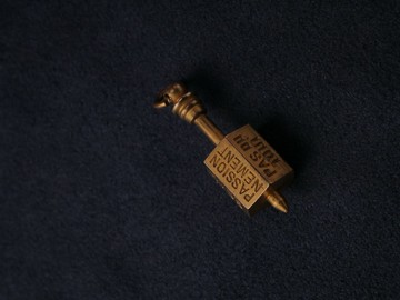 1900s 法國 新藝術時期 花瓣占卜陀螺吊墜