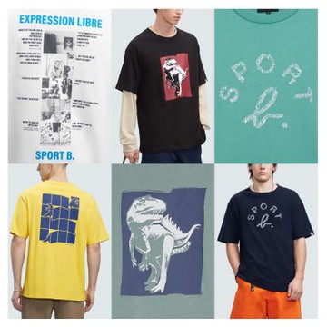 agnes b. Sport b. 男裝 恐龍logoT恤(多款)