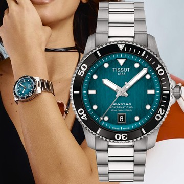 TISSOT天梭 SEASTAR1000 海洋之星 潛水機械腕錶 40mm/T1208071109100