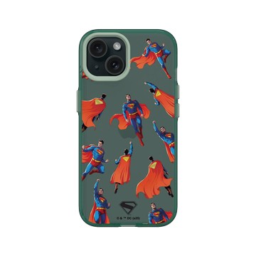 iPhone 15 Clear 憂墨綠 - Superman - Superman-飛行模式