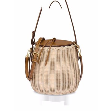 2025新款女包藤紡包草編包水桶包