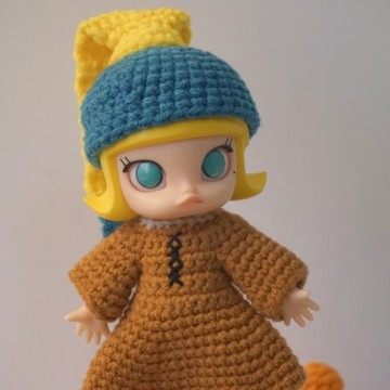 ❰茉莉第一個家❱👑手工製作💗Molly 戴珍珠耳環少女🎨 藝術時間bjd 針織娃衣 🖼️手工製作(不含娃)優惠❗️