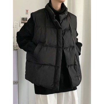 棉馬甲男冬季外穿潮流立領羽絨棉服外套港風ins學生坎肩背心上衣