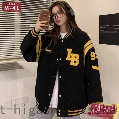 大きいサイズ レディース ファッション ブルゾン アウター ぽっちゃり おおきいサイズ あり オーバーサイズ スタジャン ジャケット ロゴ L Ll 3l 4l 秋冬 通販 Lineポイント最大get Lineショッピング