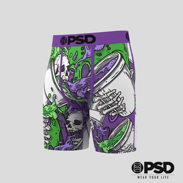 【PSD Underwear 官方旗艦店】 RECREATION- 平口四角褲-喝汽水-紫色