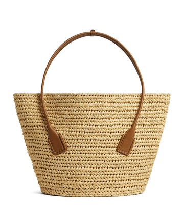 Bottega Veneta Large Raffia Arco Basket Bag Harrods LINE