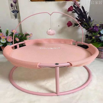 貓窩四季通用秋冬款雙圓鐵藝網紅貓咪睡覺吊床可拆洗躺椅搖椅窩