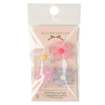 akachan honpo - 透明小花迷你髮圈